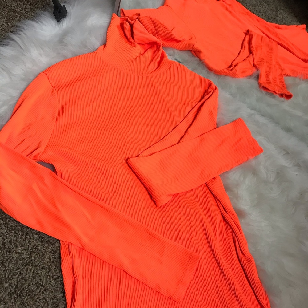 Orange Turtle Neck